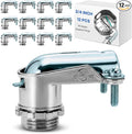 12 Pack Cable Connectors 90 Degree Squeeze Fittings Zinc Die Cast Cable Conduit by Moxweyeni