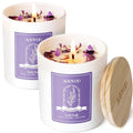 AOOVOO Lavender Scented Candle Set 2 Pack by AOOVOO