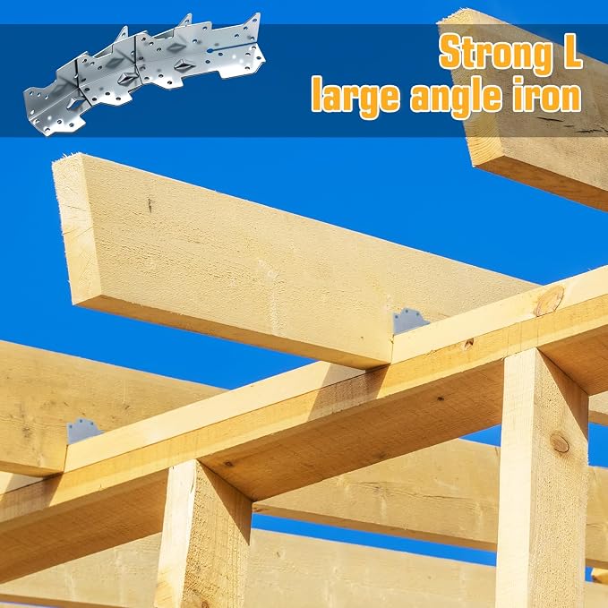 25pcs Galvanized Framing Angle Brackets - Image 4