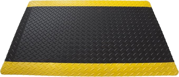American Classic Diamond Plate Anti-Fatigue Mat – Closed-Cell Polymeric Sponge by Rhino+Mats