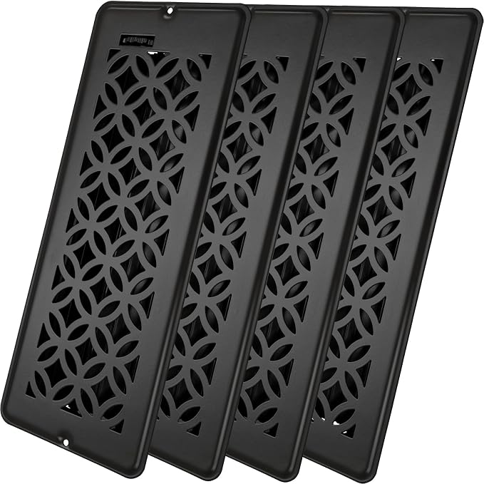 4x12 Floor Register, Floor Vent Cover, Screws Included, Air Vents, All Steel by Unknown