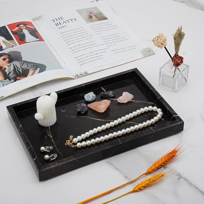 Brown Marble Tray, Pure Natural Vanity Tray | Marble Tray - Image 6
