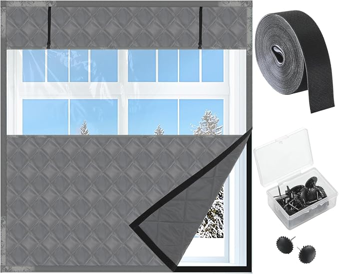 Beeveer Visible Thermal Window Attic Insulation Kit, Oxford Cotton | by Beeveer