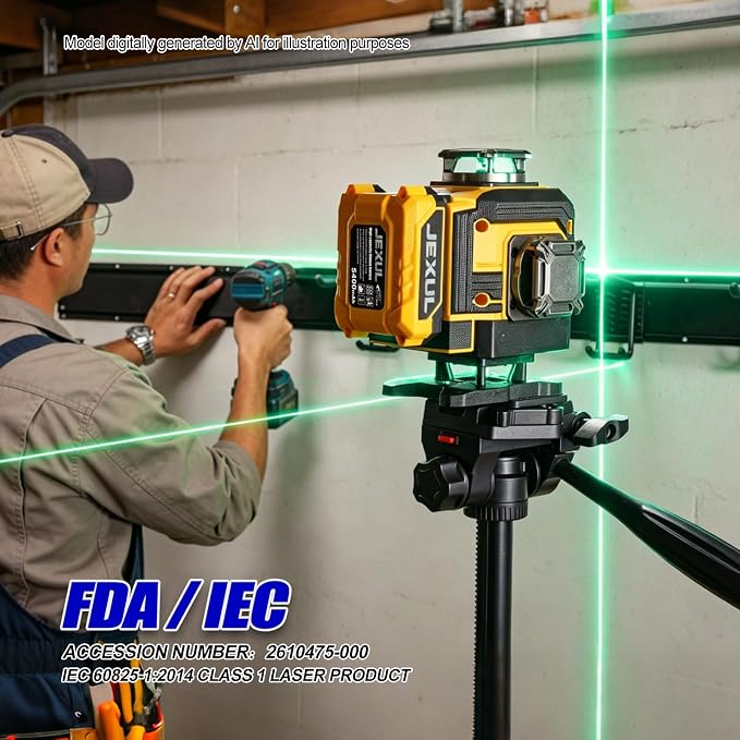 Auto-Tracking 4D 16 Line Laser Level Motorized 360° | Remote Receiver - Image 7
