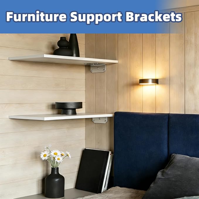 4"x2" Steel L Brackets, Corner Braces - Image 6