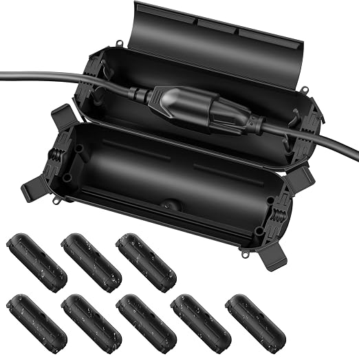 9 Pack Outdoor Extension Cord Cover Waterproof, Cord Box by FLEMOON