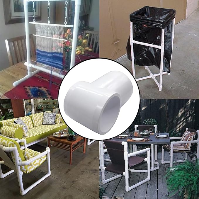 3/4“ Slip Tee PVC Fitting, Furniture Grade PVC DIY Connector - Image 5