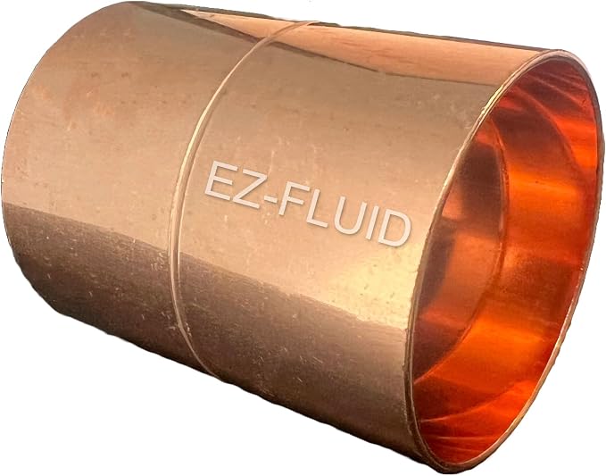 EZ-FLUID Plumbing 4" C X C LF Copper Couplings Pressure Fitting by EZ-FLUIDPlumbingProducts