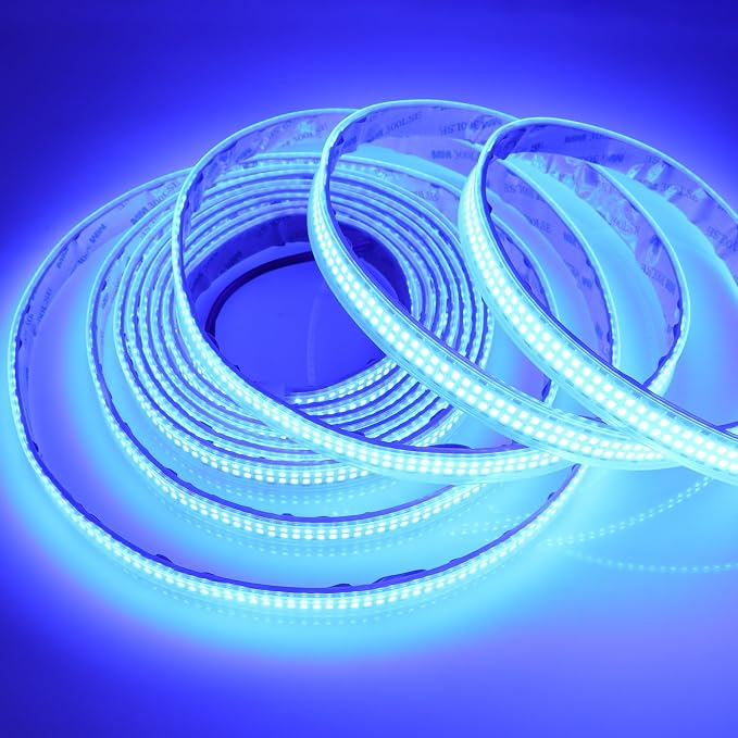 Outdoor 12V Blue LED Strip Lights 16.4ft Double Row Waterproof IP67 | SMD 2835 - Image 5