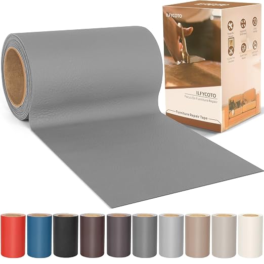 Vinyl Repair Kit, Leather Repair Kit 4 x 70 inches Leather Repair Patch by ALLFORYOU