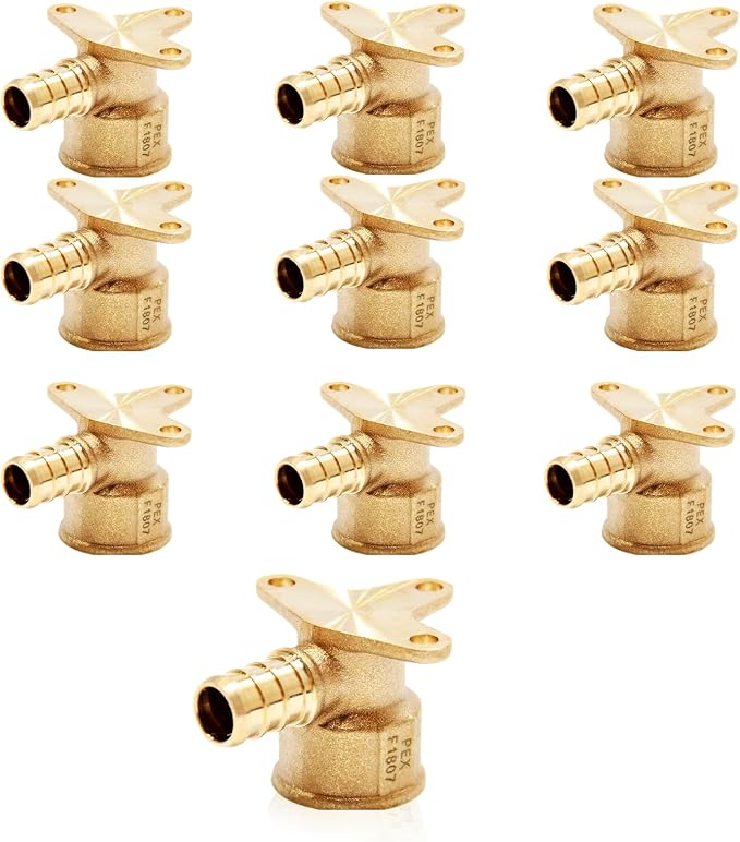 10Pack Seelink PEX Fittings, 1/2" PEX x 1/2" Female NPT Drop Ear Elbow | PEX by Seelink