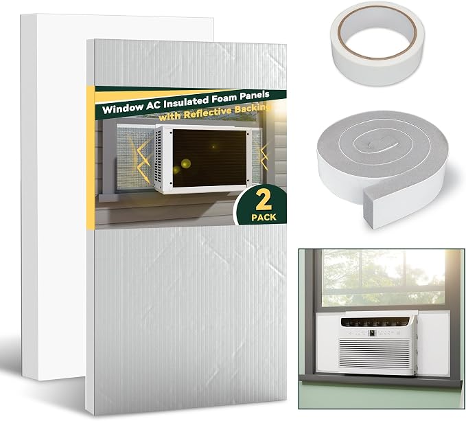 Flehomo Window Air Conditioner Insulation Foam Panels by Flehomo