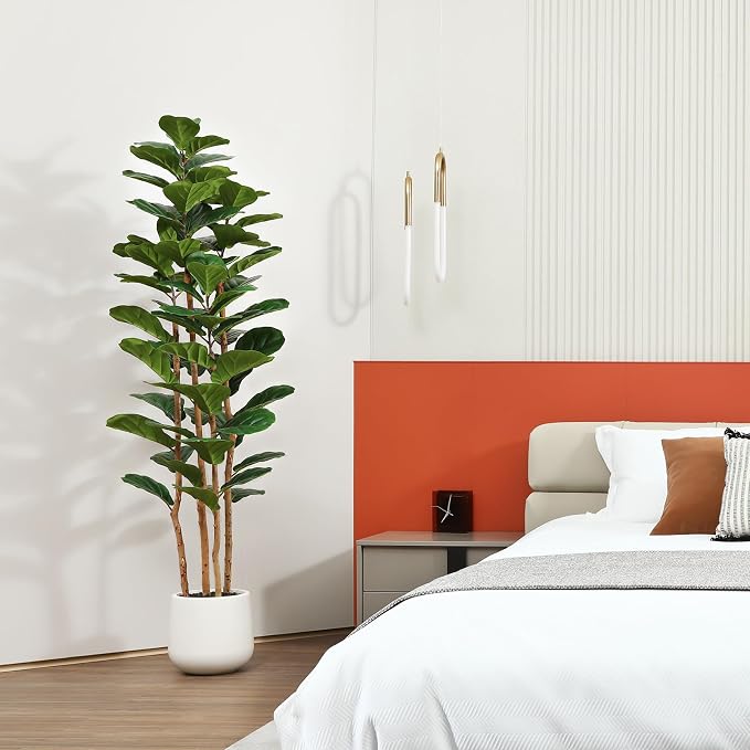 6FT Artificial Fiddle Leaf Fig Tree - Image 7