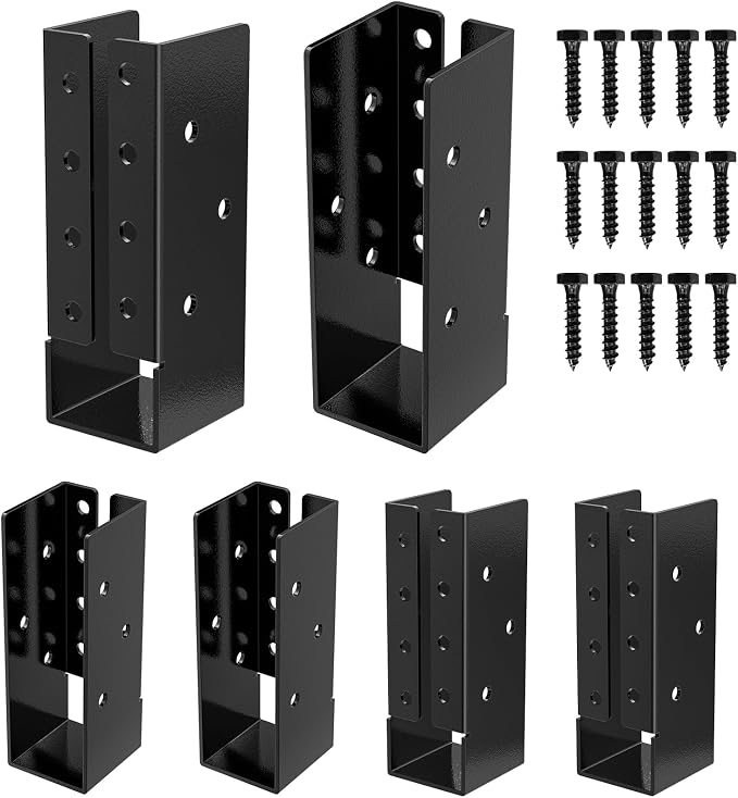 FMhotu Concealed Joist Hanger, Q235B Steel Powder Coated Concealed Mount Light - Image 2