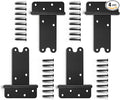 6“ Gate Hinges, 280 Lbs Capacity, Matte Black, 4 Pack Heavy Duty Hinge | by DurabilityandElegance