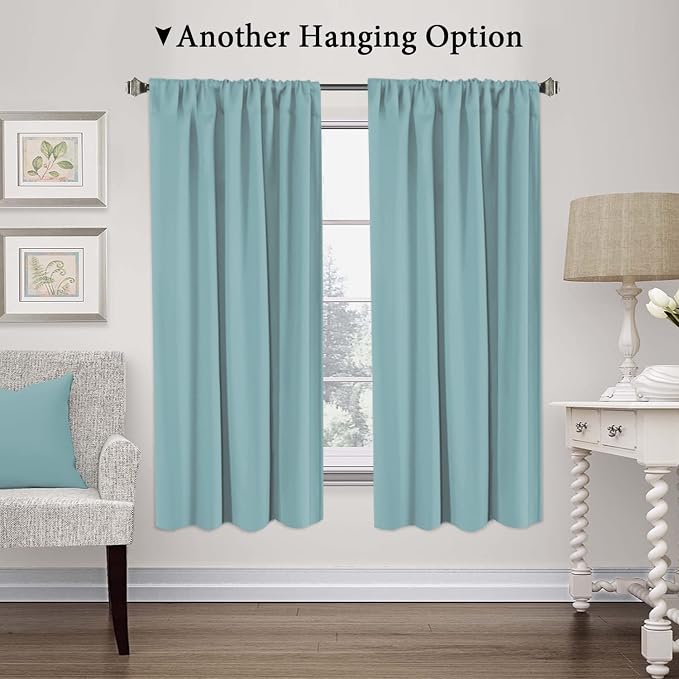 H.VERSAILTEX Blackout Tie Up Curtain Thermal Insulated Curtains Bathroom - Image 4