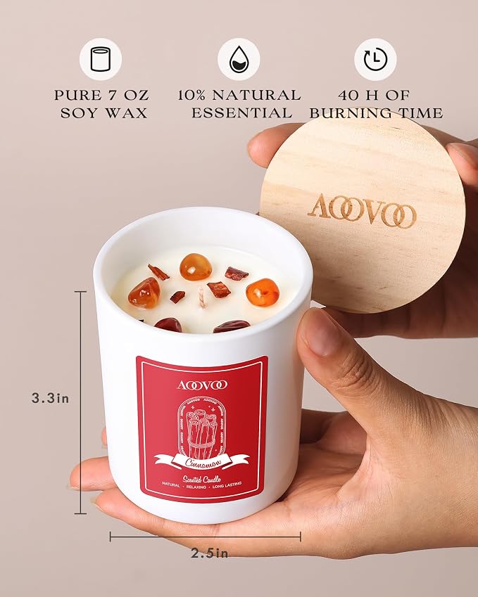 AOOVOO Cinnamon Scented Candles - Image 6