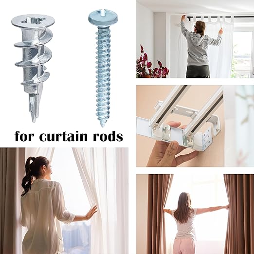 50Pcs Metal Self Drilling Drywall Anchors Heavy Duty - Image 6