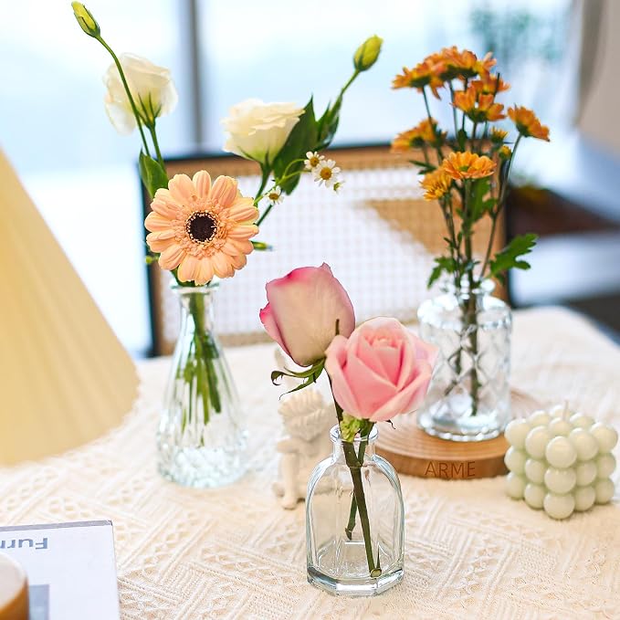 Arme Glass Bud vases in Bulk，Small Glass Flower Vase - Image 5