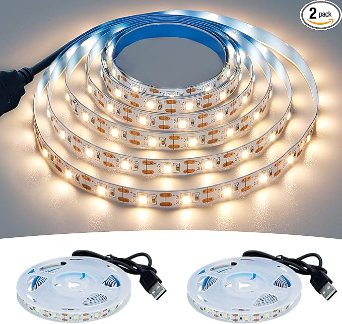 USB LED Strip Light Natural White 4000K 5V 13.12ft/4M | USB Powered 240LEDs by GOMING