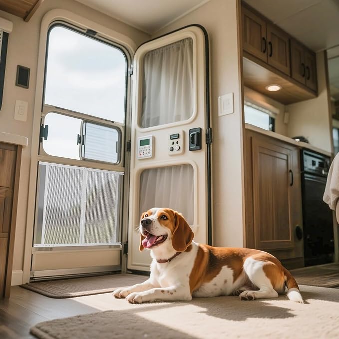 VEVOR RV Screen Door Protector, 28.5 x 31.5 inch Door Grille, Reinforced - Image 8