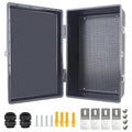 Electrical Junction Box, IP67 Waterproof Outdoor Box ABS Plastic Enclosure by Qukipet