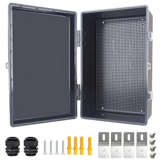 Electrical Junction Box, IP67 Waterproof Outdoor Box ABS Plastic Enclosure by Qukipet