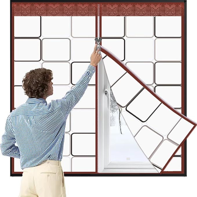 Thickened Reusable Window Insulation Kit 47'' x 63''-Winter Weatherproofing by Dxmimer