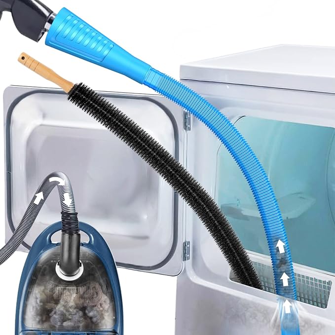 Sealegend 2 PCS Dryer Vent Cleaner Kit, Dryer Lint Vacuum Attachment&Brush by Sealegend