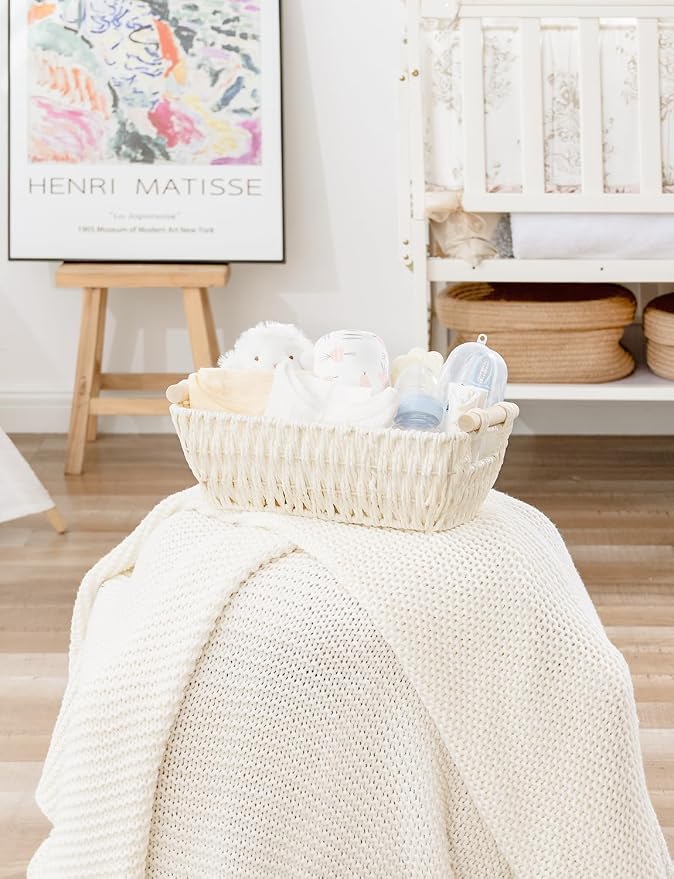 StorageWorks Small Storage Basket, Woven Basket - Image 9