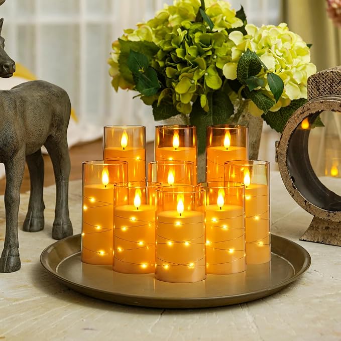 Homemory 9 Pcs Flameless Candles - Image 2