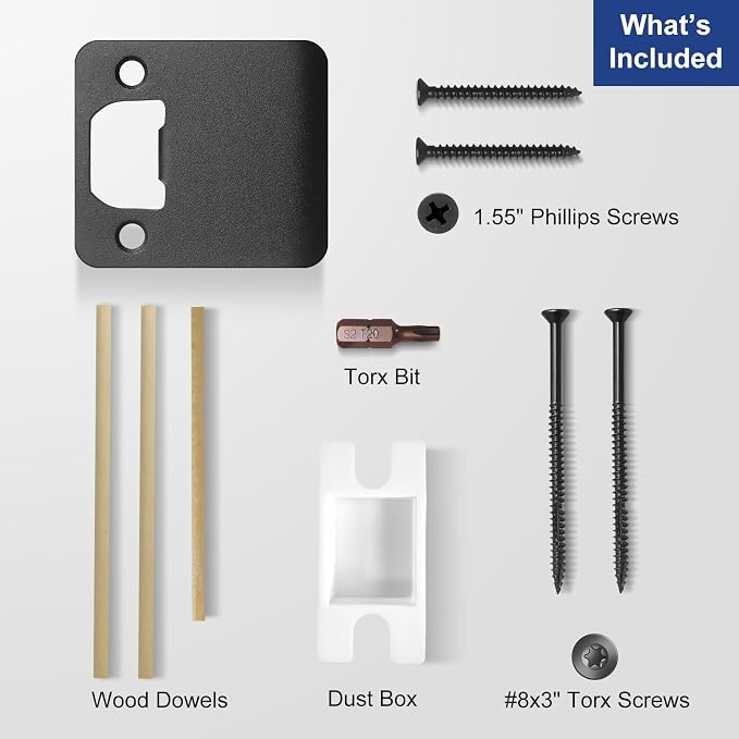 Extended Lip Strike Plate 2-1/2" x 2-1/4", Heavy Duty Version | Extra Wide Door - Image 4
