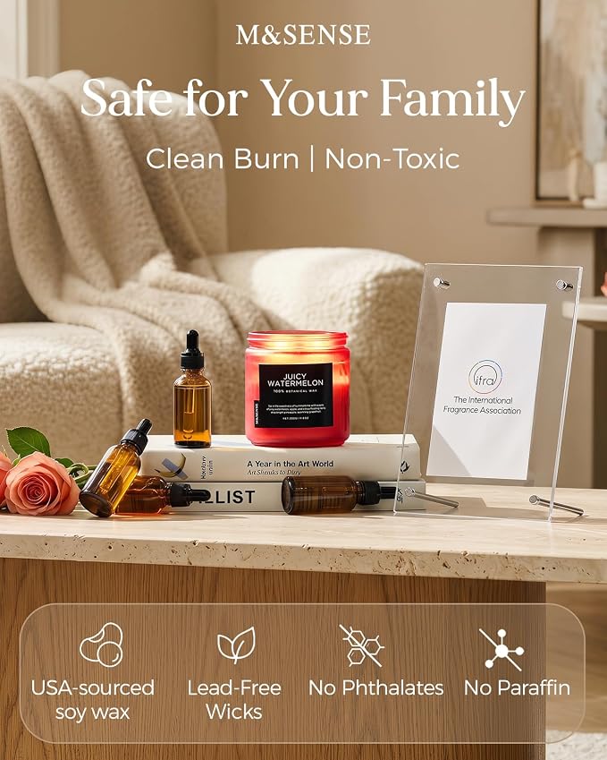 M&SENSE Juicy Watermelon Home Scented Candles - Image 4