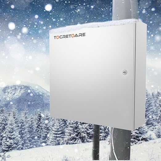 TOCRETOARE Outdoor Electrical Junction Box, Wall Mounted IP66 Waterproof & - Image 7