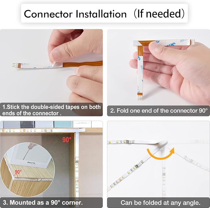 WOBANE Under Cabinet Lights Kit, 20inch 6PCS LED Strip Bars - Image 9