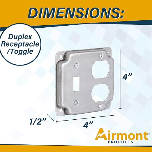2-Gang Toggle and Duplex Electrical Box Cover - Image 4