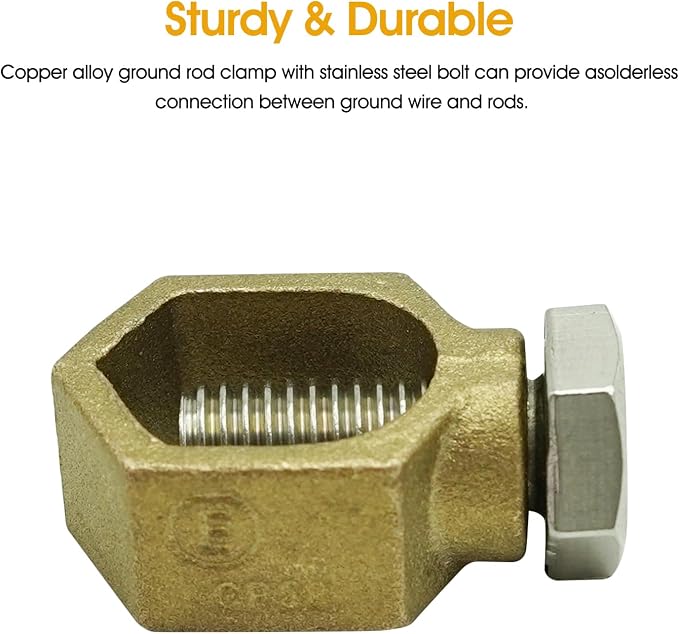 Copper Ground Rod Clamp Grounding Clamp - Image 3