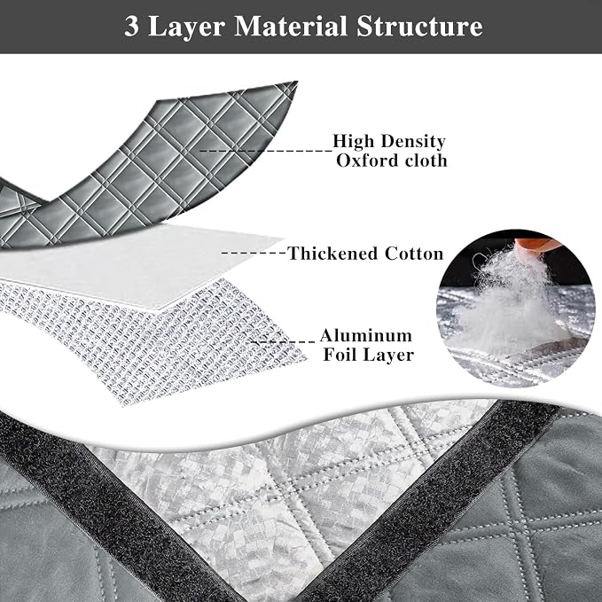 43"x59" Window Insulation Kit for Winter, 3Layer Thermal Window Insulation - Image 7