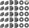 30 Pack 3/4 Inch Cast Iron Pipe Fittings by NIUBIDINDUSTRIALFURNITUR