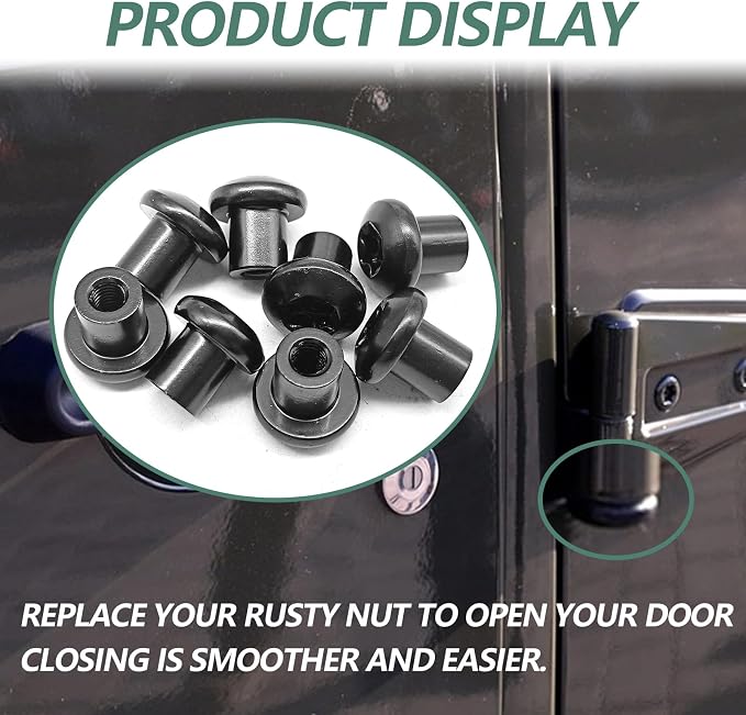 8PCS Door Hinge Nuts, Door Hinge Screws Compatible - Image 6