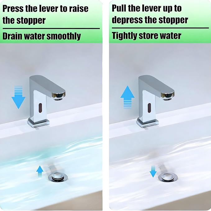 2 Pack Bathroom Sink Ball/Pivot Rod Sink Stopper Replacement Kits, Compatible - Image 6