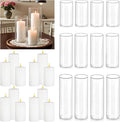 24 Pcs White Pillar Candles by Unknown