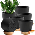 Self Watering Planter Pots for Plants, Drainage holes and saucers, by Unknown