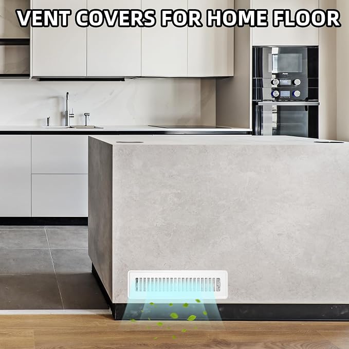 Floor Register 2x10, 4 Pack Floor Vent Covers - Image 6