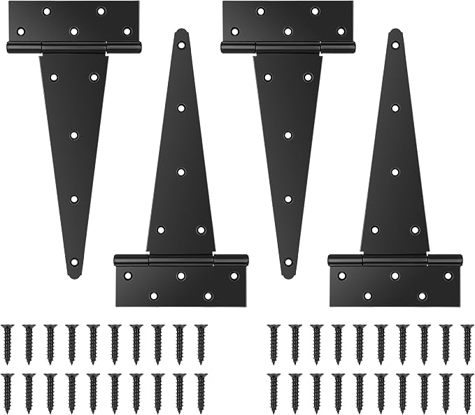 4 Pack 12 Inch T Hinge, Heavy Duty Hinges by Unknown