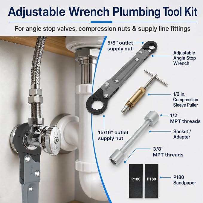 HOLDLY Angle Stop Wrench Kit - Image 4