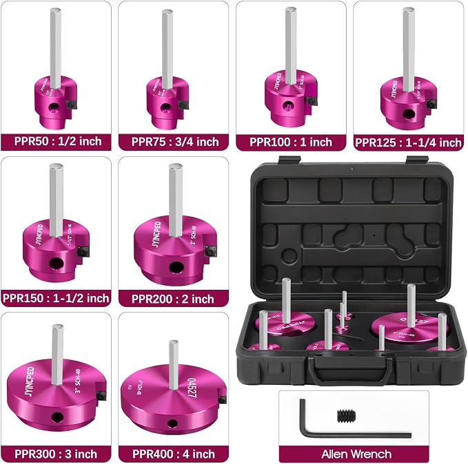 8Pcs PVC Pipe Reamer Kit, PVC Fitting Saver - Image 2