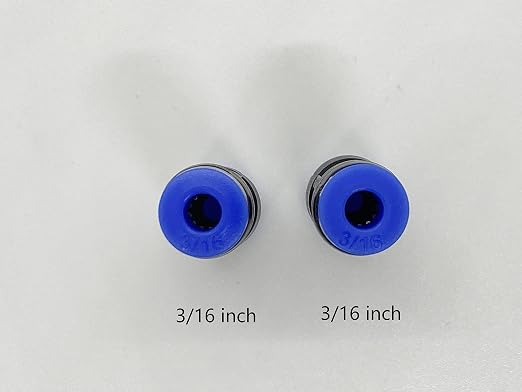zjxed 3/16" OD x 3/16" OD Pneumatic quick Connector Push to Connect fittings - Image 2