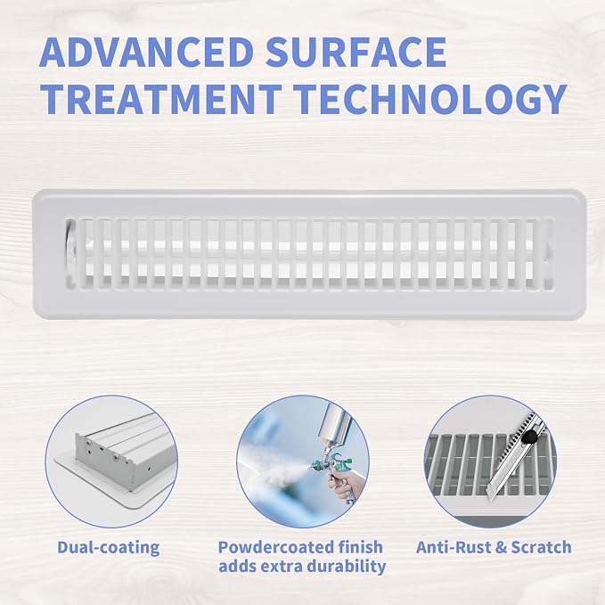 Howeall 2x14 Inch Floor Register - Image 3