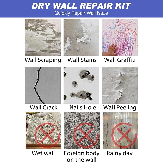 SEISSO Drywall Repair Kit, 500 g Wall Mending Agent- 2 Pack, Wall Spackle - Image 4